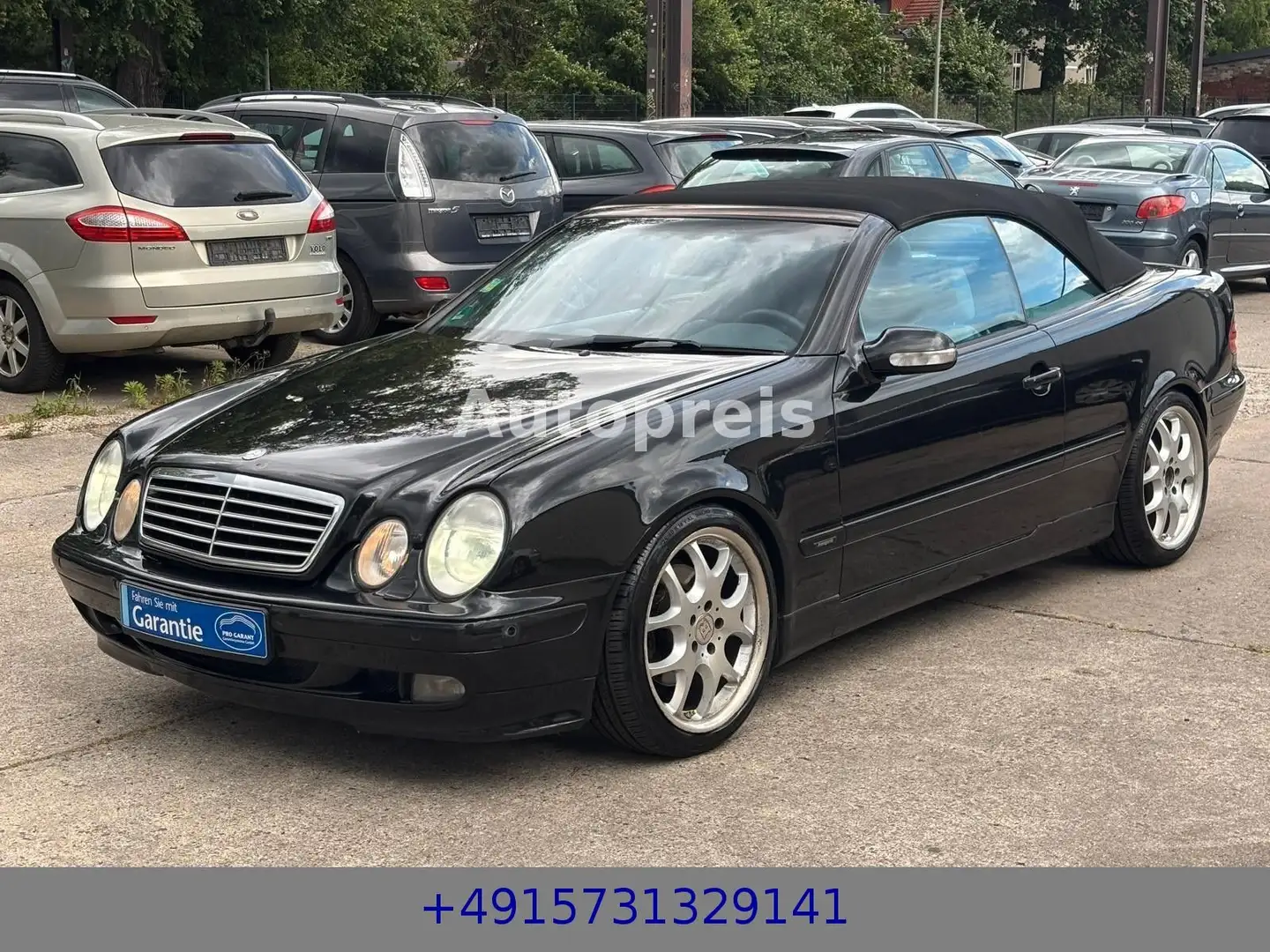 Mercedes-Benz CLK 320 AVANTGARDE Cabrio Automatik Leder PDC SH Zwart - 2