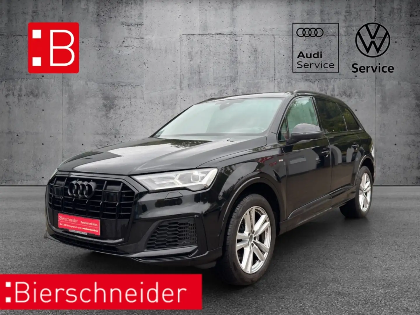 Audi Q7 55 TFSI qu. tiptronic S line BLACK LED 20 UMGEBUNG Schwarz - 1