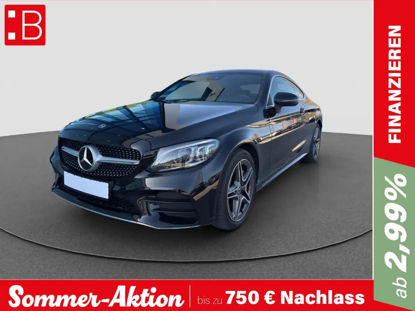Mercedes-Benz C 400 -Klasse Coupe 4Matic AMG-LINE AHK PANO LED SHZ Noir - 1