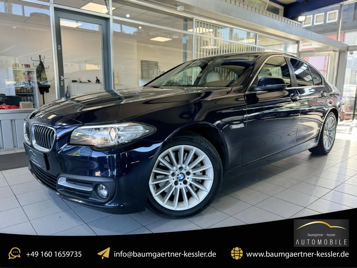 BMW 525 d Steptronic BI-XENON HIFI HUD KAMERA NAVI Blau - 1