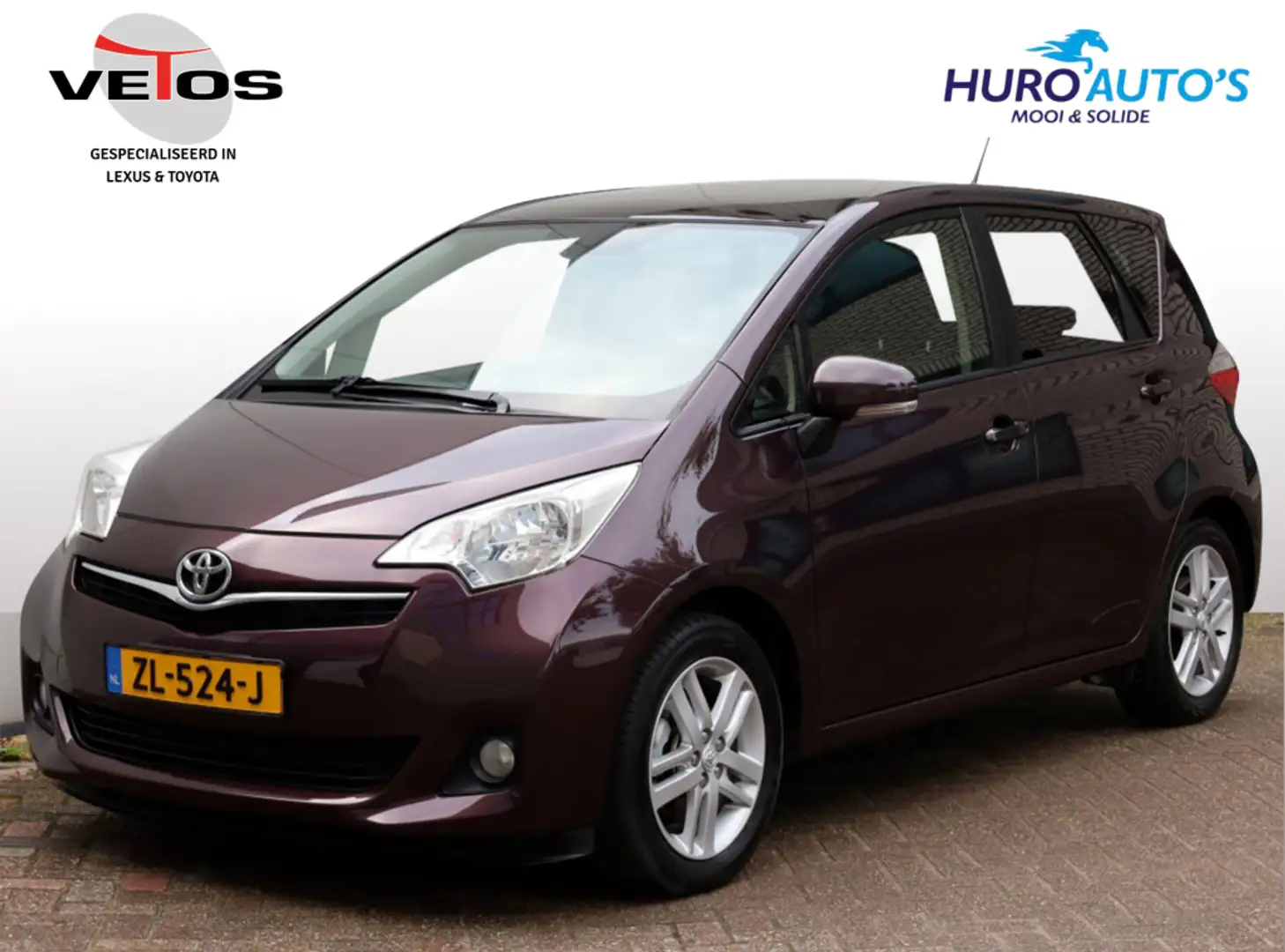 Toyota Verso-S 1.3 VVT-i Dynamic Automaat | Panoramadak | Clima | Mauve - 1