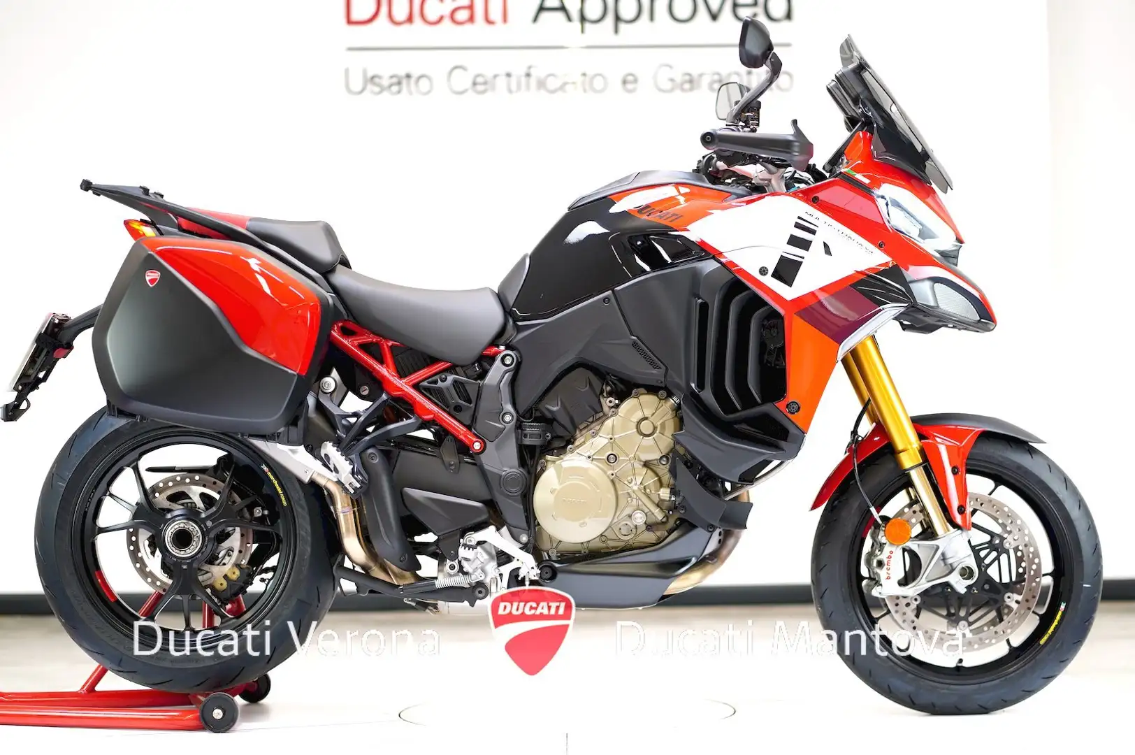 Ducati Multistrada V4 S Multistarda V4 Pikes Peak Touring + Akrapovic Rosso - 1