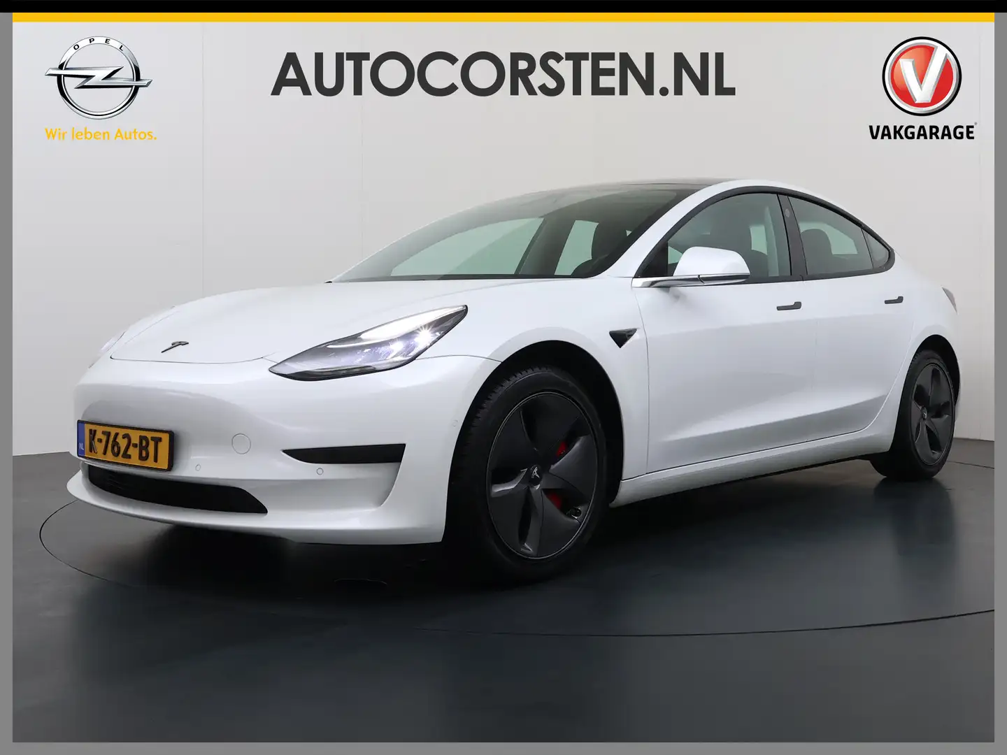 Tesla Model 3 RWD SR plus 325PK Lmv 18" AutoPilot FSD Leder Pano Blanc - 1