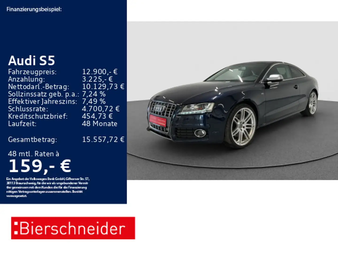 Audi S5 Coupe 4.2 FSI 20 LEDER NAVI XENON Bleu - 1