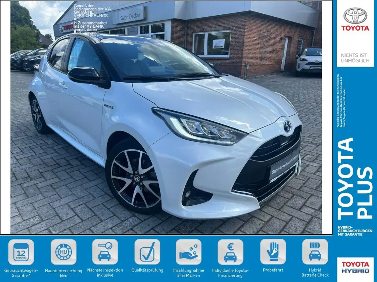Toyota Yaris Hybrid 1.5 VVT-i Style Blanc - 1