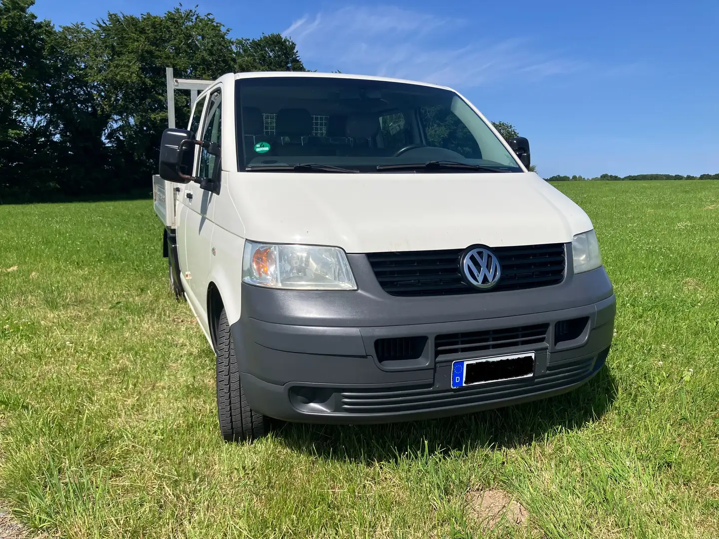 Volkswagen T5 Transporter Transporter T5 Doka Pritsche 2,5 TDi Weiß - 1