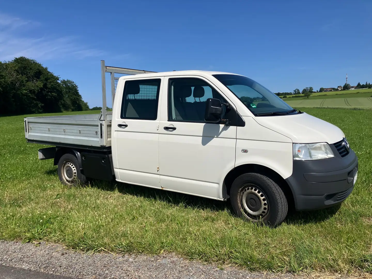 Volkswagen T5 Transporter Transporter T5 Doka Pritsche 2,5 TDi Weiß - 2