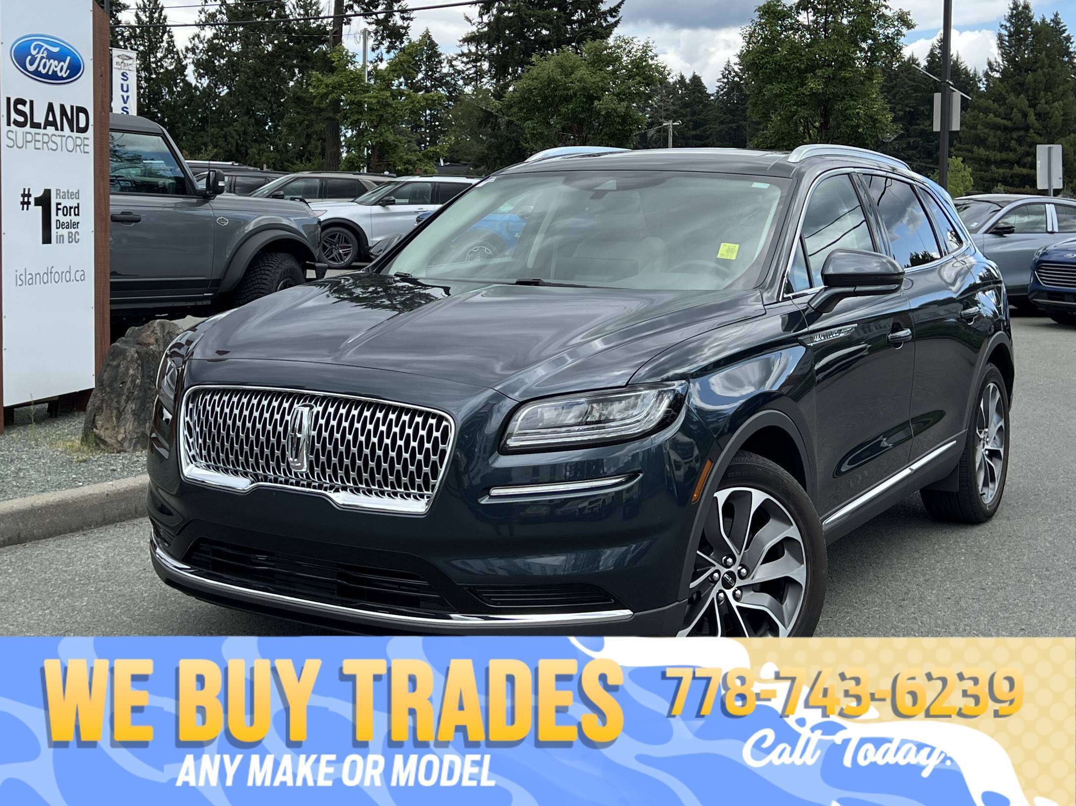 Blue 2022 Lincoln Nautilus SUV / Crossover All-Wheel Drive Automatic