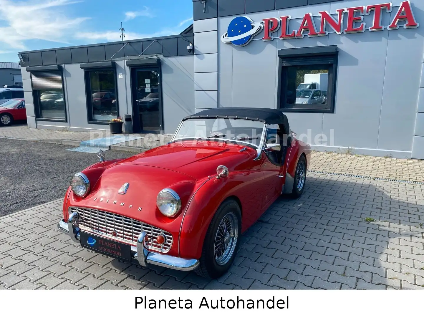 Triumph TR3 A MIT OVERDRIVE KLASSISCHEN RENNWAGEN 1A TOP! Rot - 2
