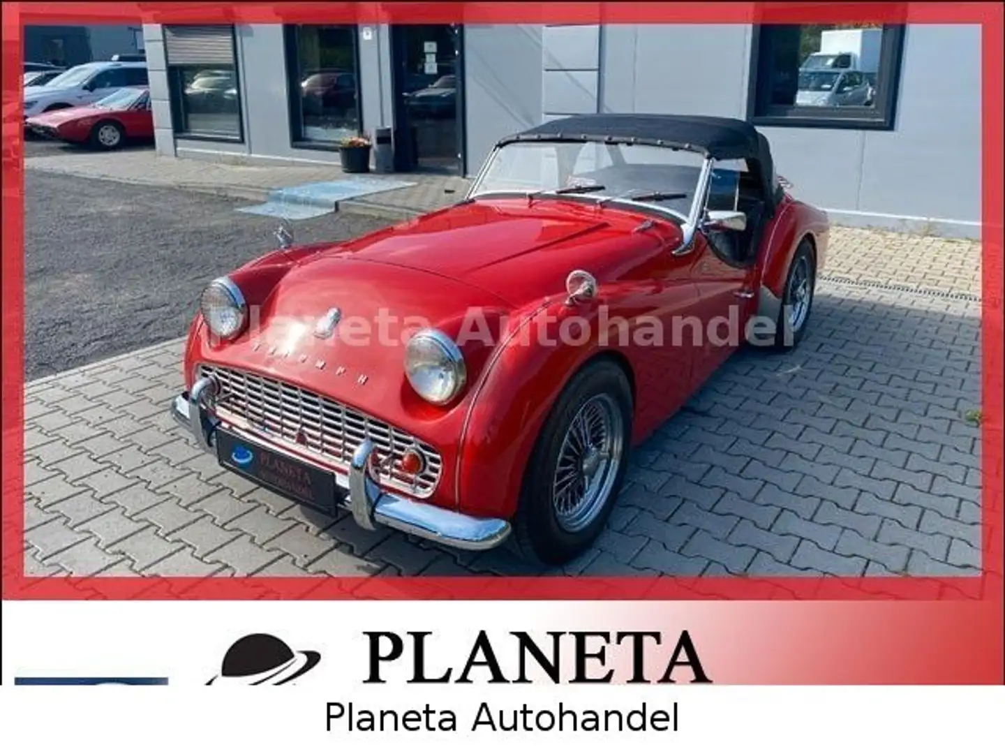 Triumph TR3 A MIT OVERDRIVE KLASSISCHEN RENNWAGEN 1A TOP! Rot - 1