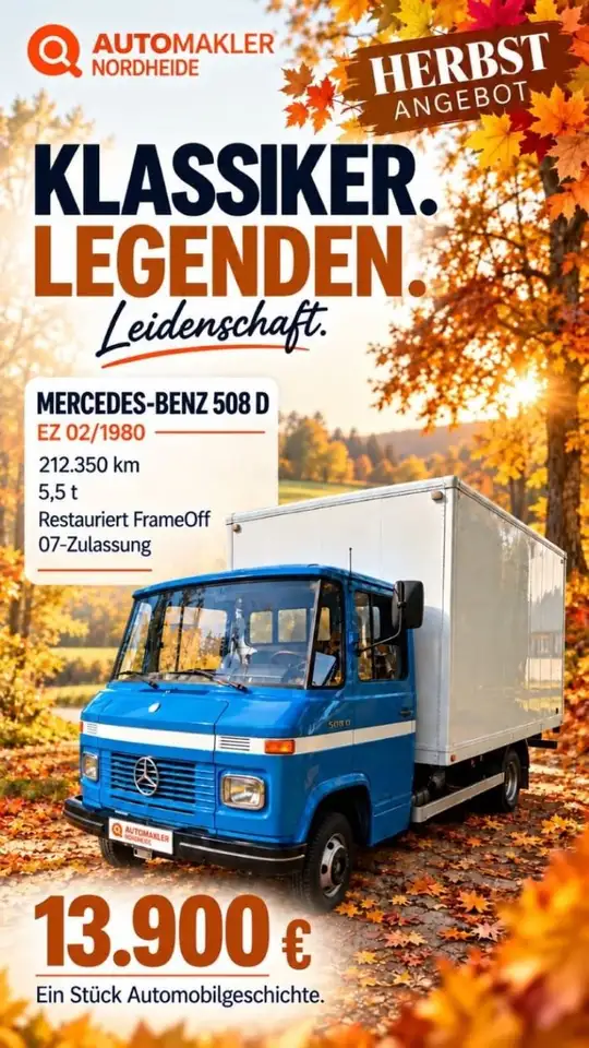 Mercedes-Benz L508 D - 5,2t Gesamtgewicht, foto 1