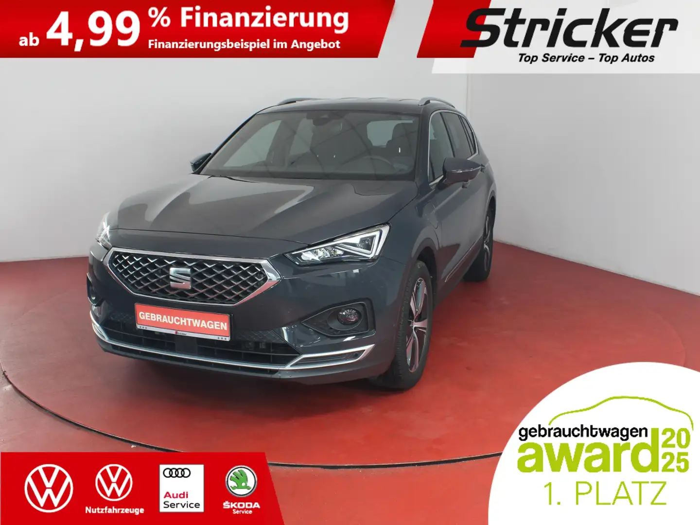 SEAT Tarraco Xcellence 1.4TSI e-hybrid 326,-ohne Anzahlung ACC Grau - 1