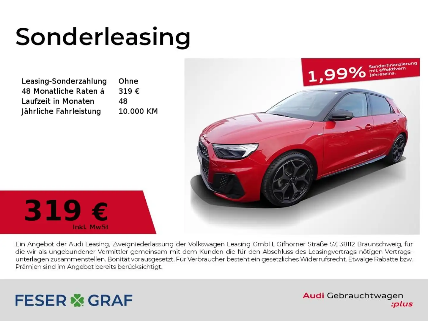 Audi A1 Sportback 35 TFSI S-Line S tronic LED Rot - 1