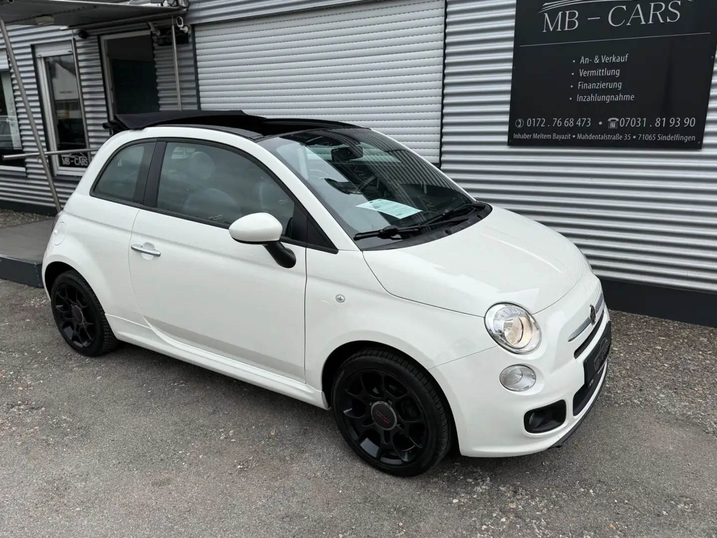 Fiat 500 S Cabrio*PDC*NAVI*EURO6* Blanc - 1