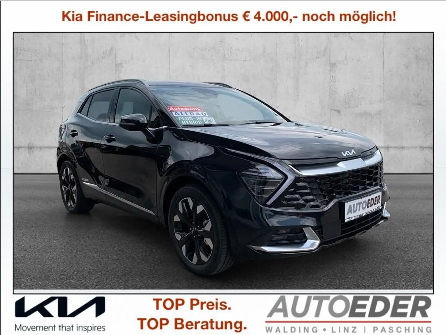 Kia Sportage 1,6 TGDI PHEV AWD Gold Aut. Schwarz - 1