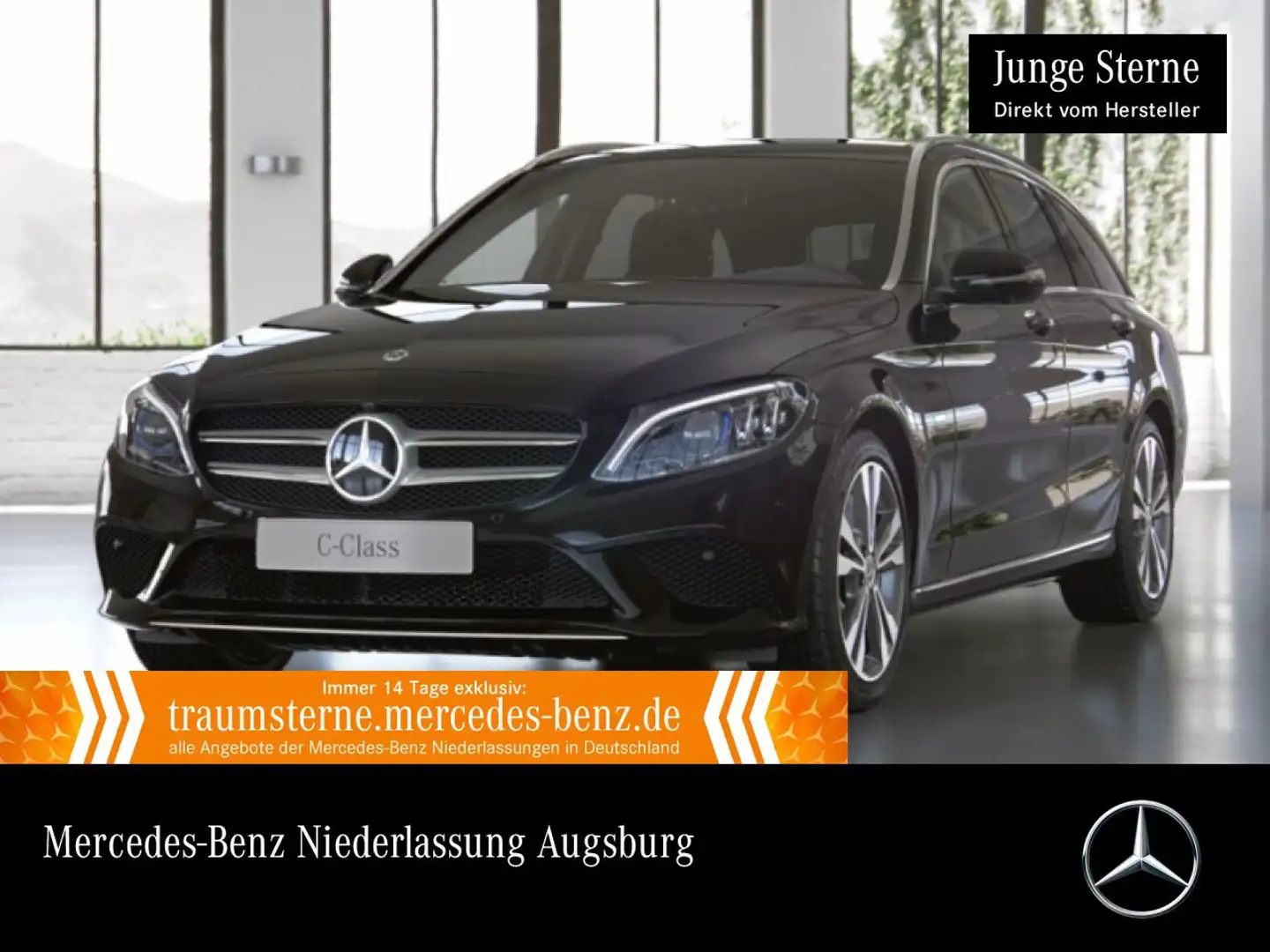 Mercedes-Benz C 300 de T AVANTG+360+AHK+MULTIBEAM+BURMESTER+SPUR Schwarz - 1