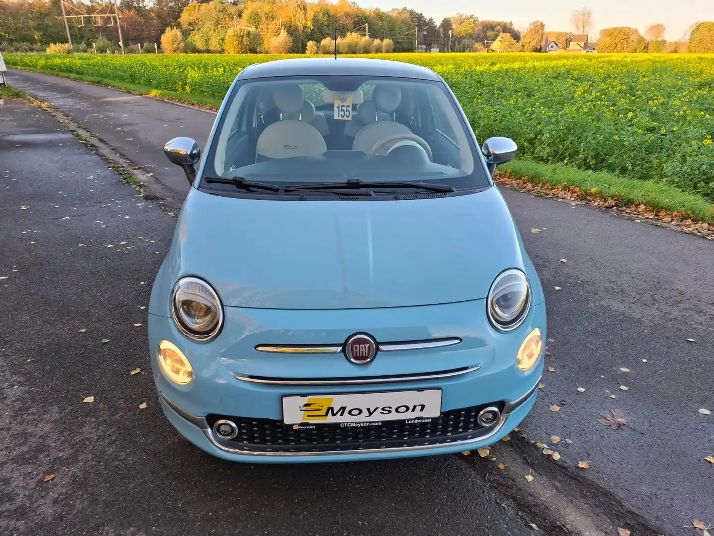 Fiat 500 500 1.2i Navi - Airco - Pano Blauw - 2
