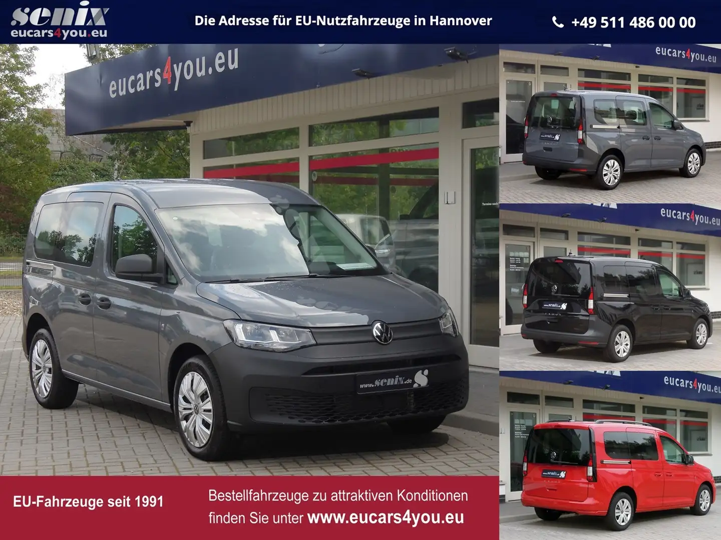 Volkswagen Caddy KR 1.5 TSi City Plus EU-Bestell-Aktion MY2024 Grijs - 1
