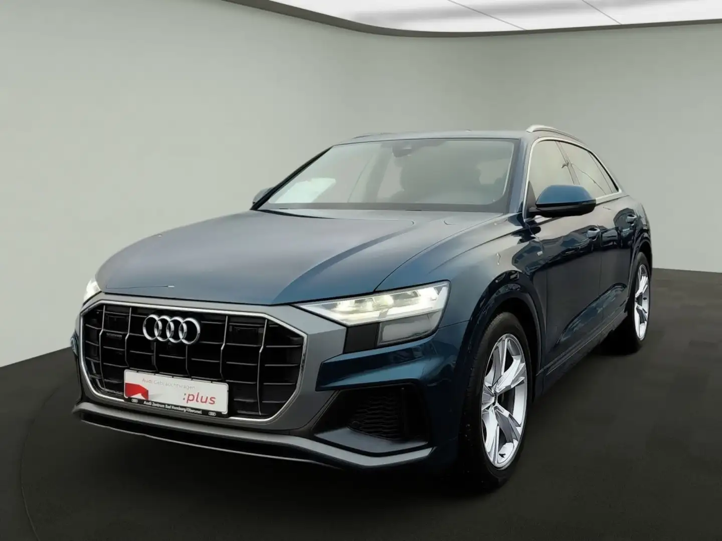 Audi Q8 55 TFSI e quattro*S-line*Pano*Navi*Einparkhil Niebieski - 2