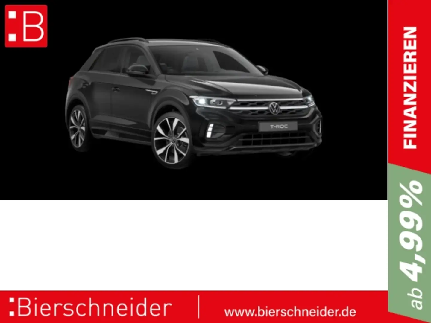Volkswagen T-Roc 1.5 TSI DSG R-Line BLACK-STYLE AHK IQ.LIGHT ACC AP Schwarz - 1