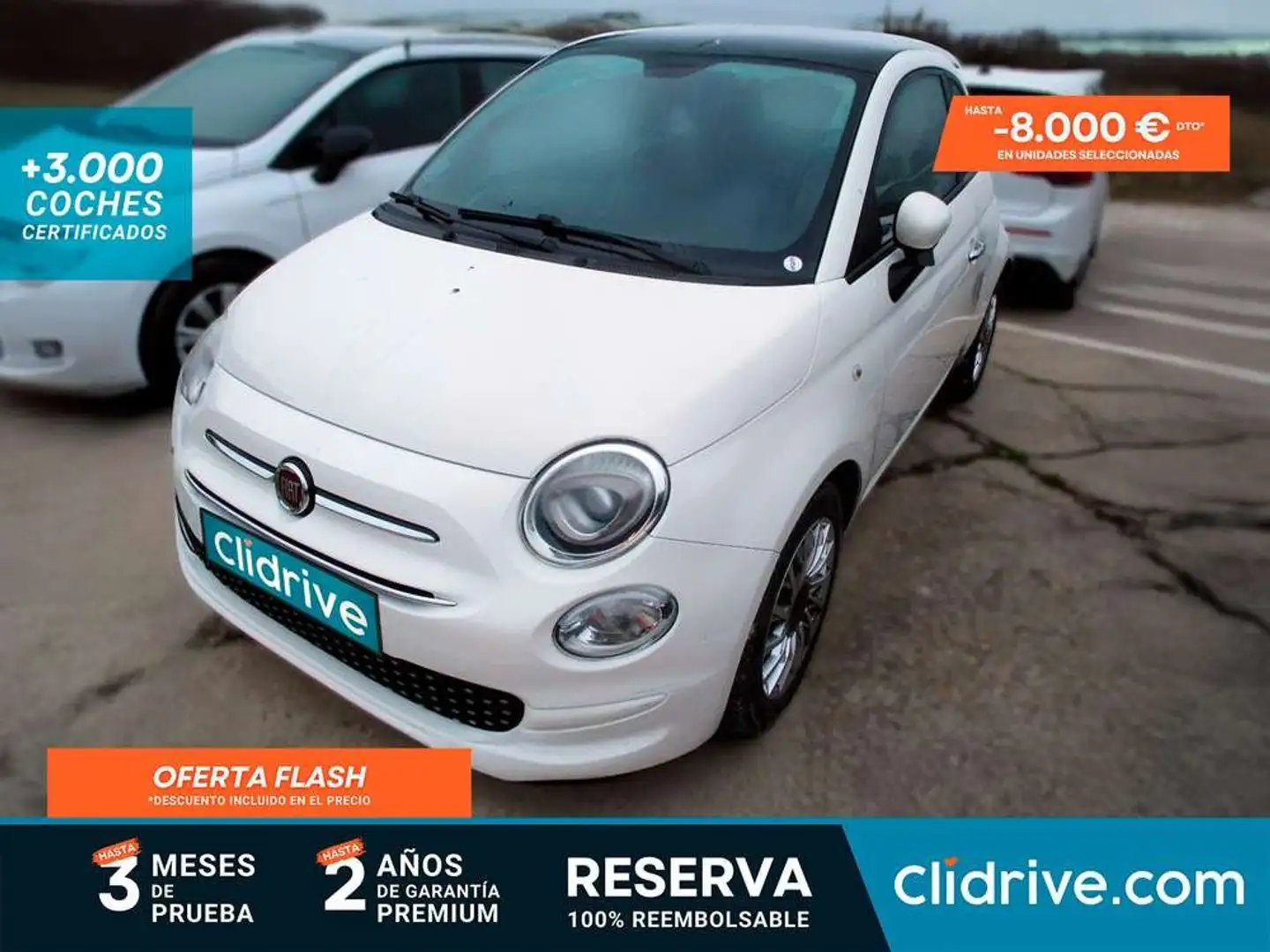 Fiat 500 Lounge 1.0 6v GSE 52KW (70 CV) Blanc - 1