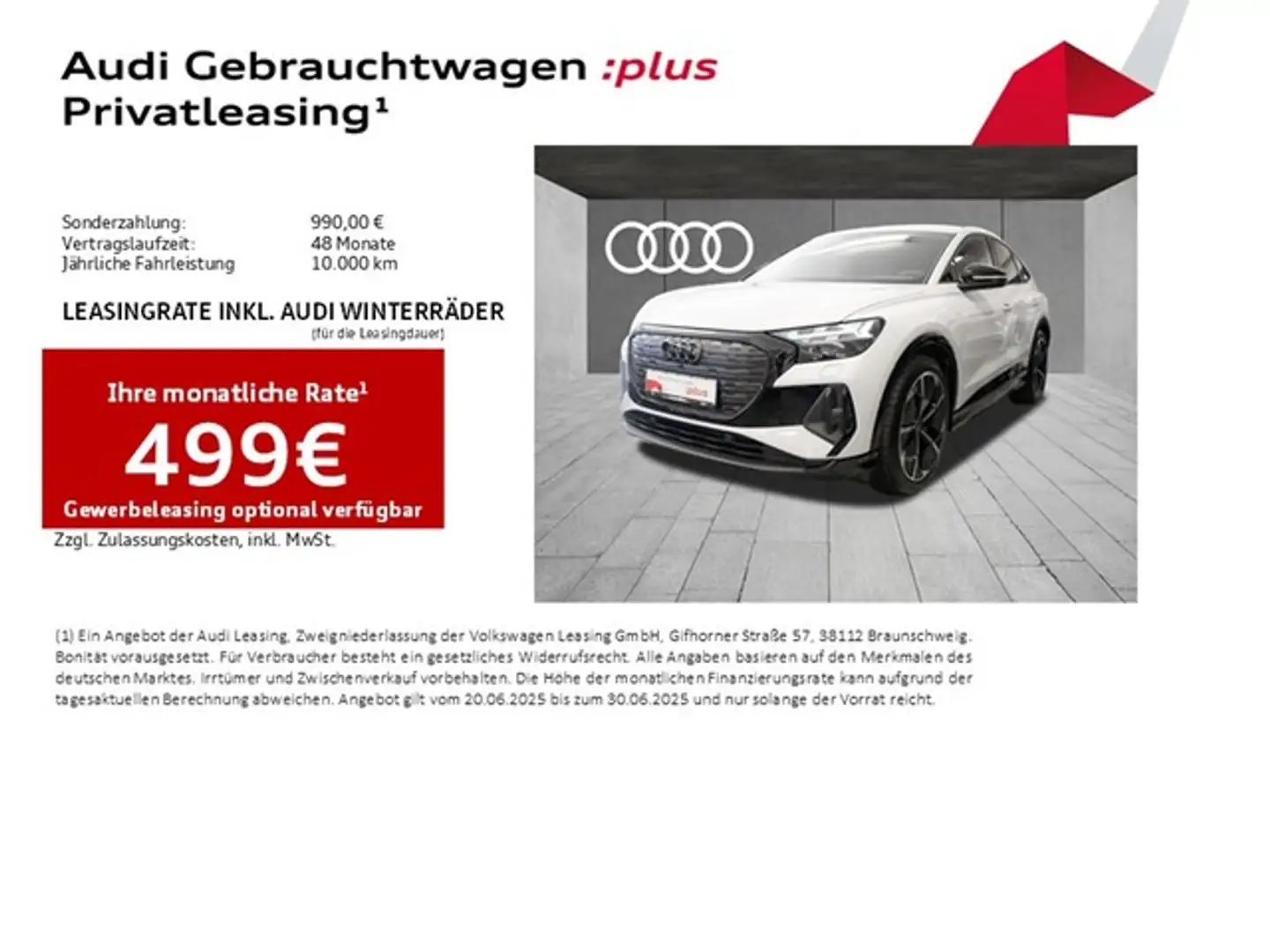Audi Q4 e-tron Sportback 55 quattro S line Edition LM21 Matrix... Weiß - 2