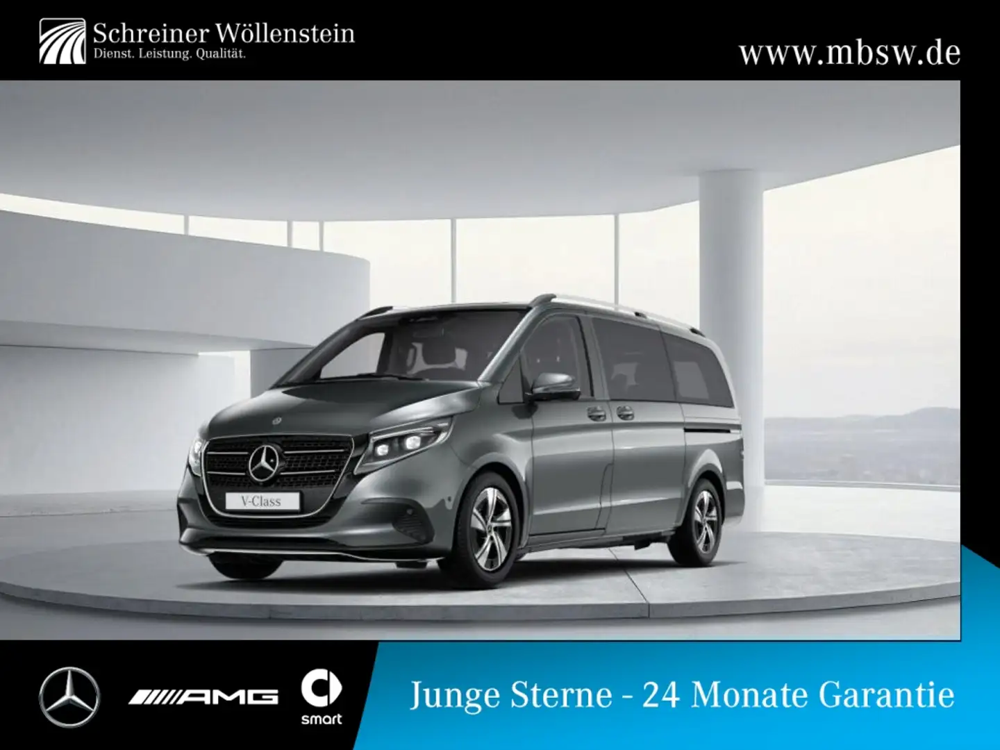 Mercedes-Benz V 250 STYLE 4M lang Distr*Burm*MBeam*Kamera*AHK Grau - 1