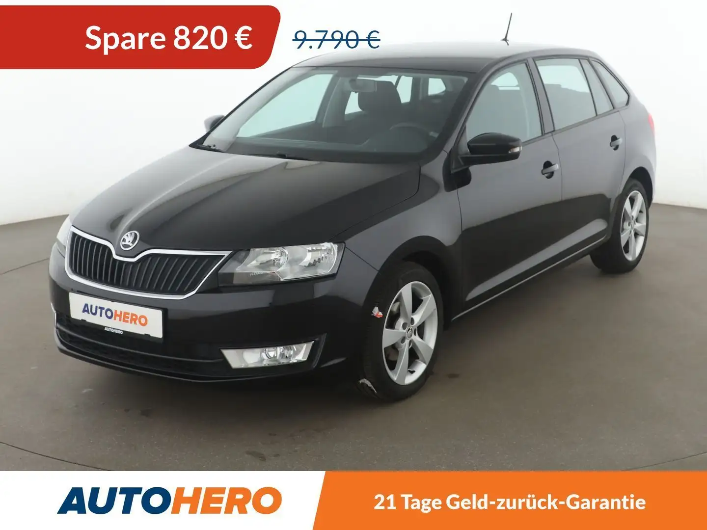 Skoda Rapid/Spaceback 1.2 TSI Cool Edition*PDC*ALU*KLIMA*TOUCH* Schwarz - 1