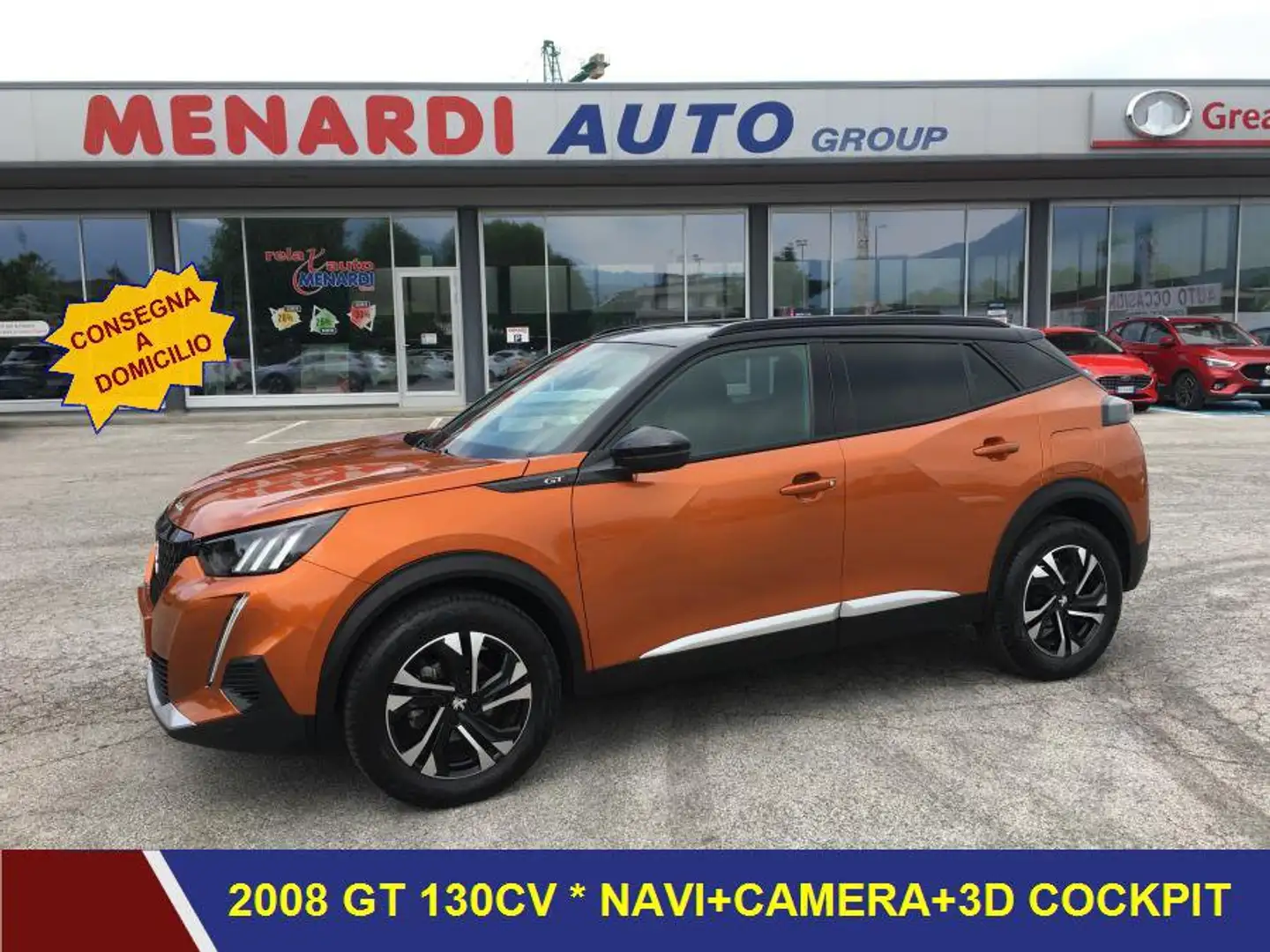 Peugeot 2008 PureTech 130 GT SUPERACCESSORIATA!! Arancione - 1