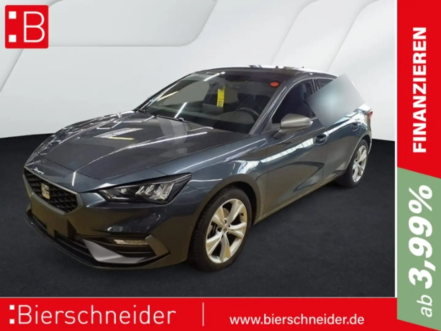 SEAT Leon 1.5 eTSI DSG FR AB 195EUR NAVI REAR VIEW SHZ Grau - 1