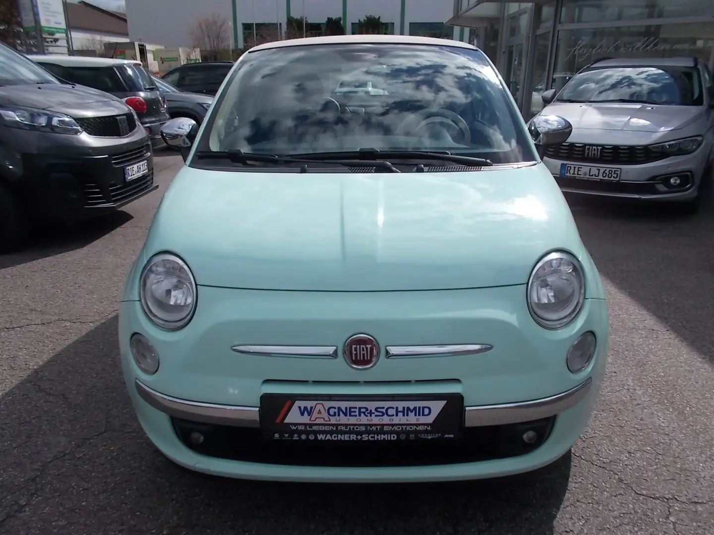 Fiat 500C Cult 0.9 TwinAir (105 PS) + Leder + AHK Grün - 2