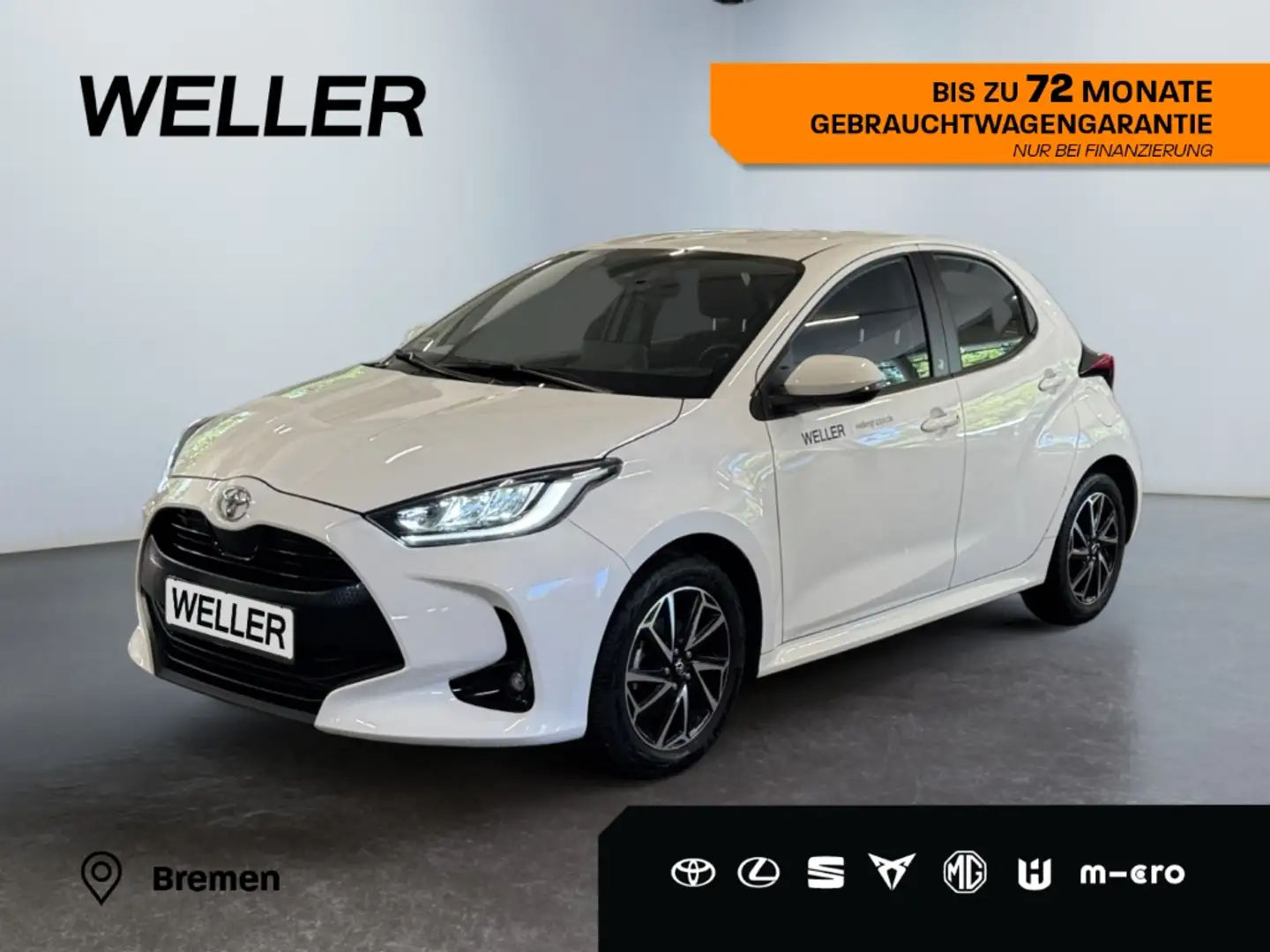 Toyota Yaris 1.5 Team D *ACC*CarPlay*Kamera*Spurhalteass* Weiß - 1
