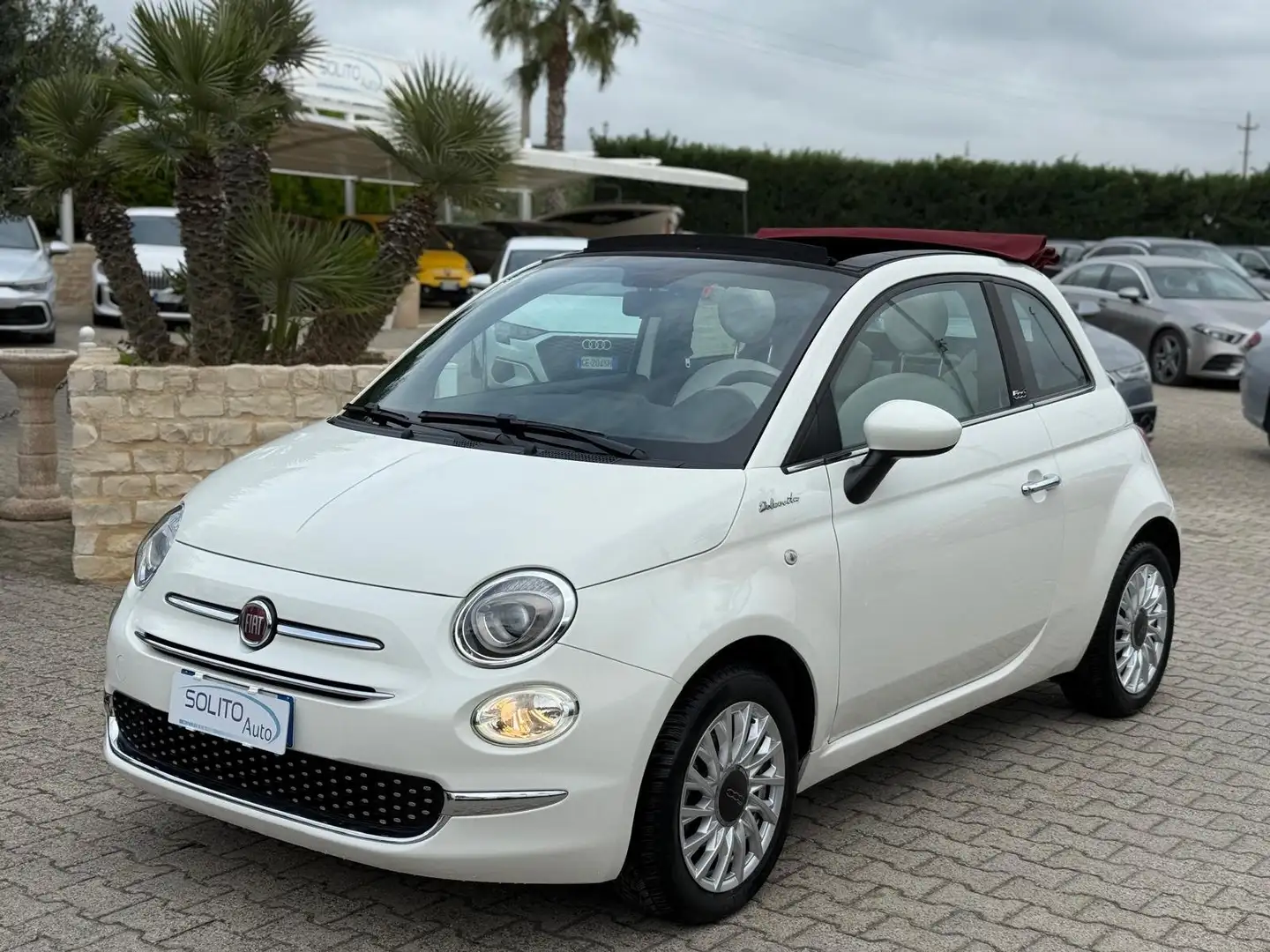 Fiat 500C 1.0 Hybrid Dolcevita Capote Rossa Weiß - 1