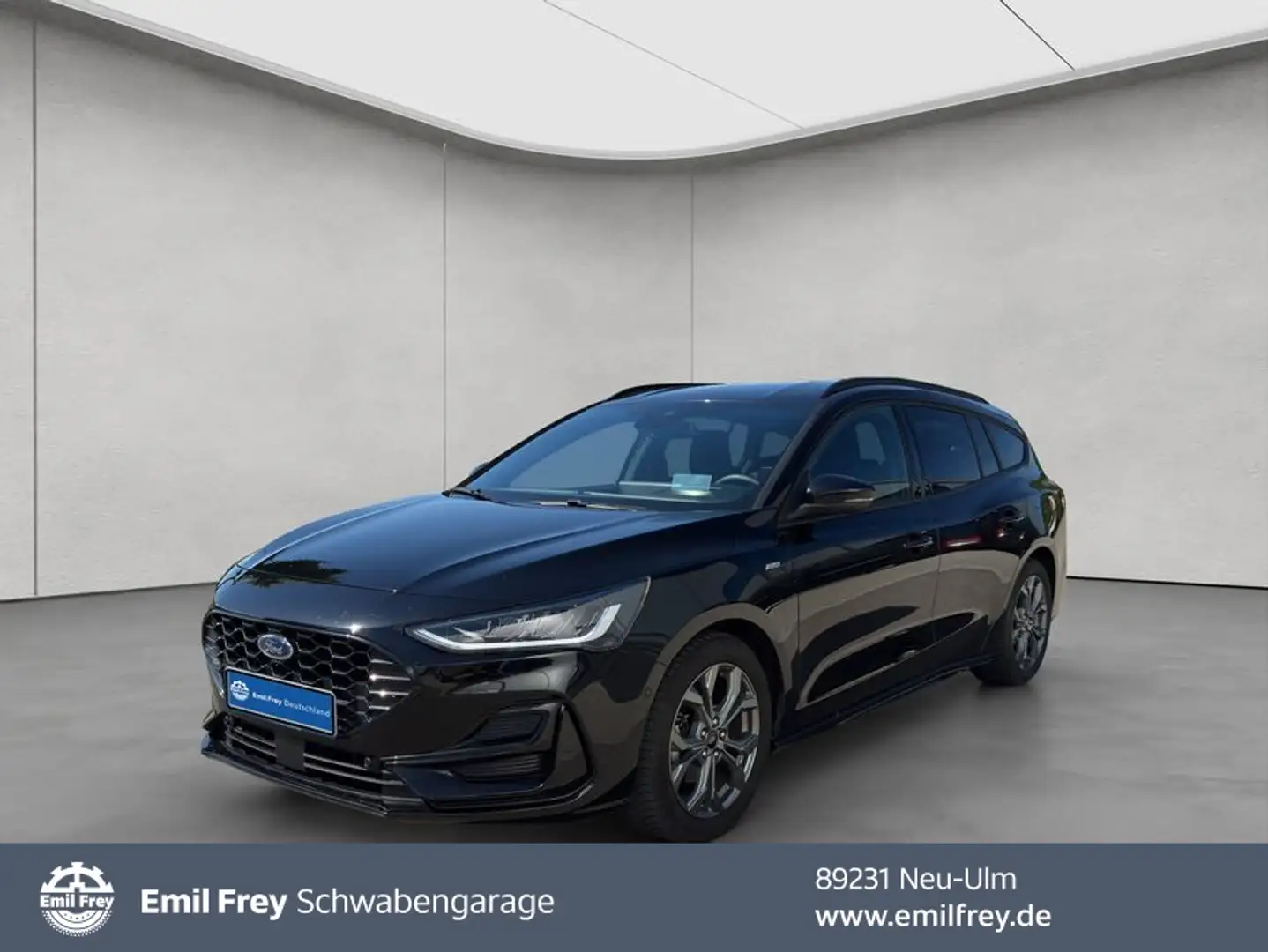 Ford Focus Turnier 1.0 EcoBoost Hybrid ST-LINE X*AHK* Zwart - 1