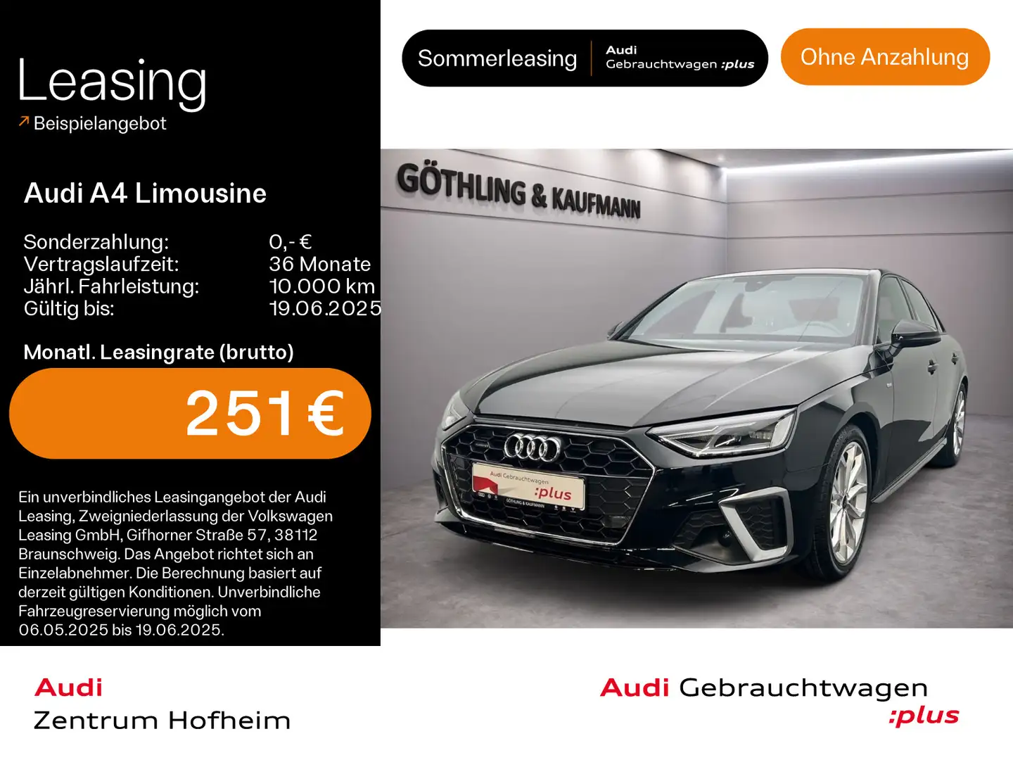 Audi A4 45 TFSI qu S line S tro*LED*Virtual Schwarz - 1