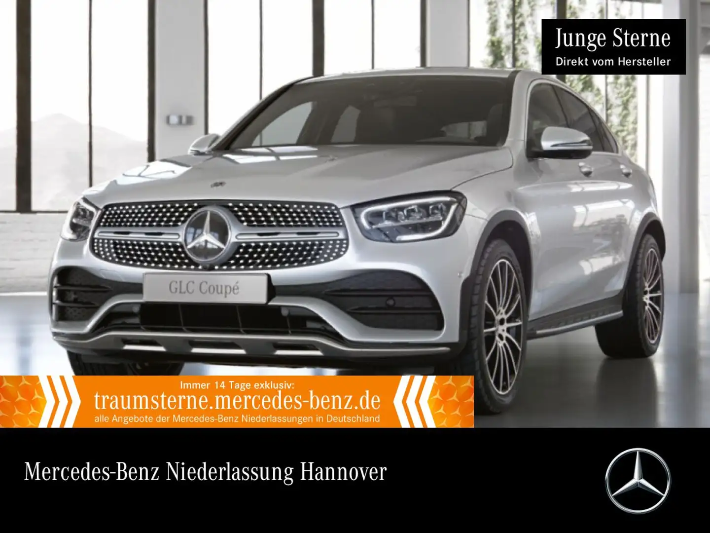 Mercedes-Benz GLC 300 d Coupé 4M AMG+360+AHK+LED+FAHRASS+HUD+9G Weiß - 1