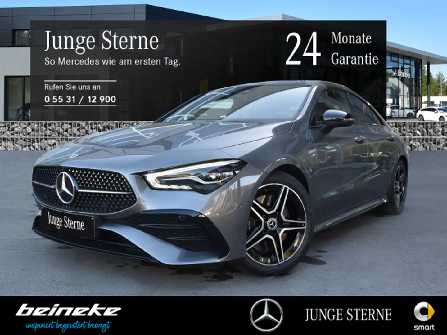 Mercedes-Benz CLA 250 CLA 250 4M Coupé AMG Premium Night Burm RFK LED Grau - 1