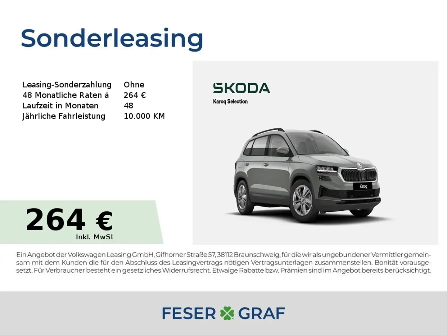 Skoda Karoq Selection 1,5 TSI KAMERA*SMART-LINK*TEMPO* Grau - 1