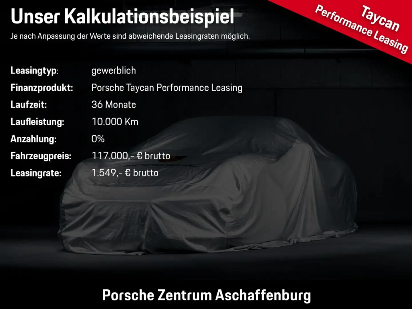 Porsche Taycan 4S Sport Turismo-VFW im Sonderleasing "Taycan Care Grau - 2