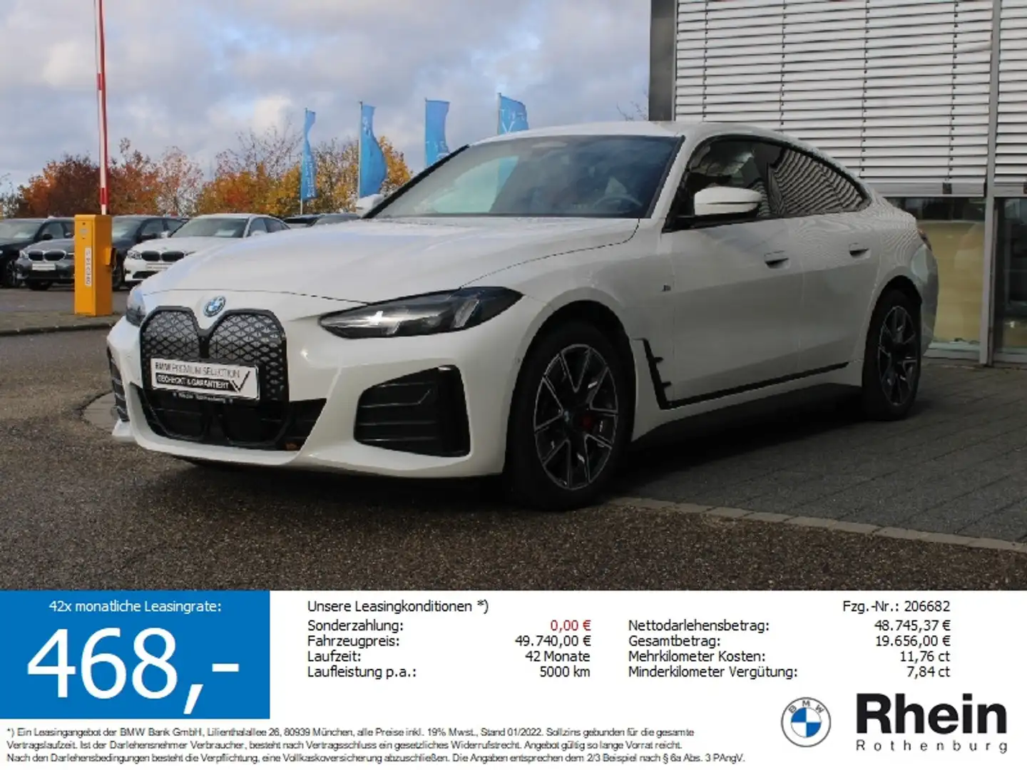 BMW i4 eDrive40 M Sport Pro Inno HeadUp AHK Cam ACC Blanc - 1