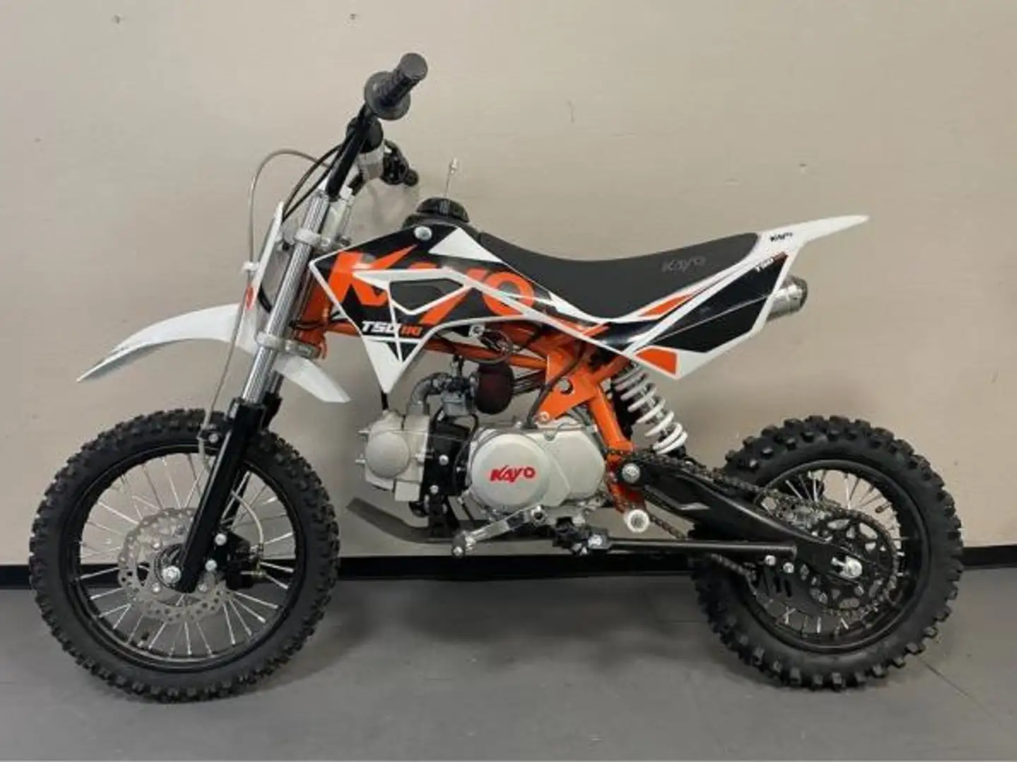 Kayo Dirtbike TSD 110ccm 4 Takt mit 12/14 Bereifung Orange - 1