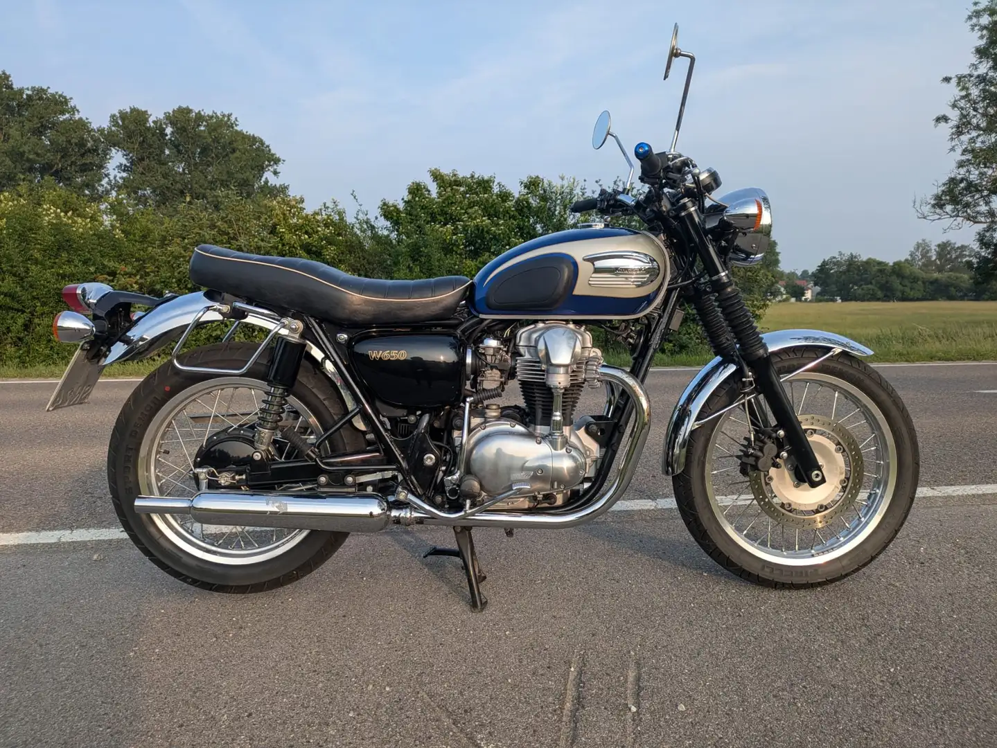 Kawasaki W 650 § neu, Originalzustand 48 PS, Mopf Синій - 1