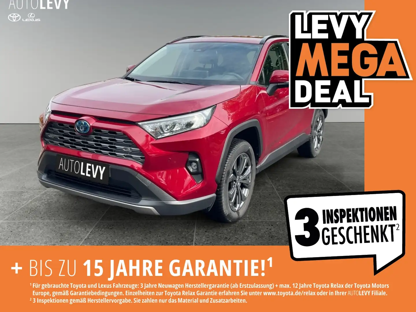 Toyota RAV 4 RAV4 2.5 Hybrid Business *NAVI*CARPLAY*AA*SHZ* Rood - 1