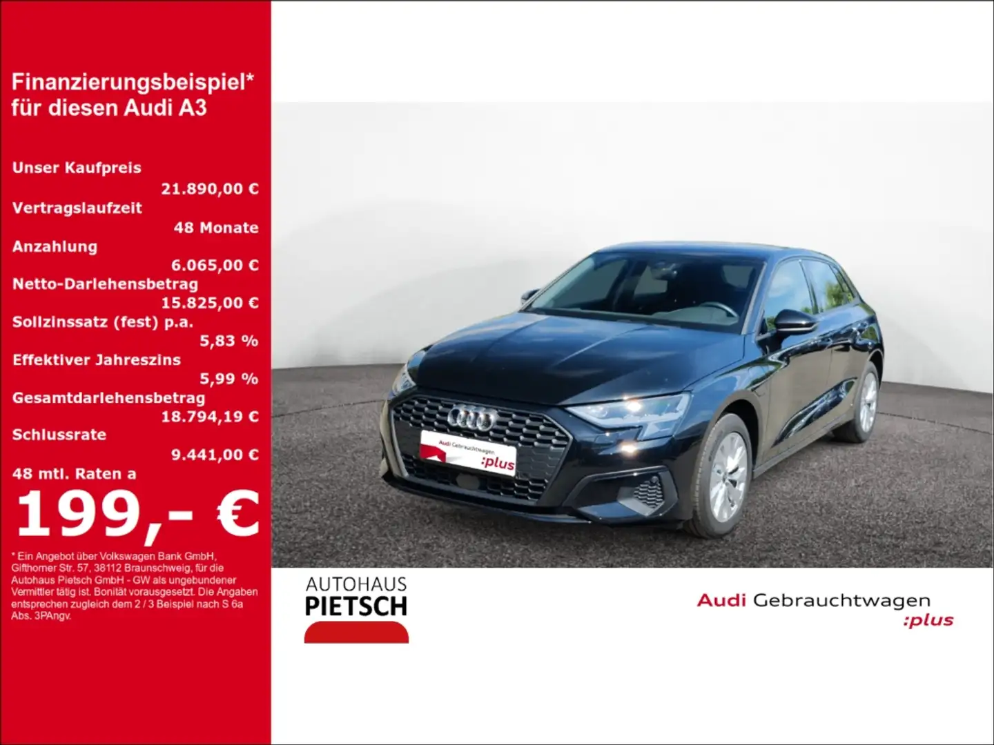 Audi A3 Sportback 40 TFSIe LED Keyless SmartInterface Schwarz - 1