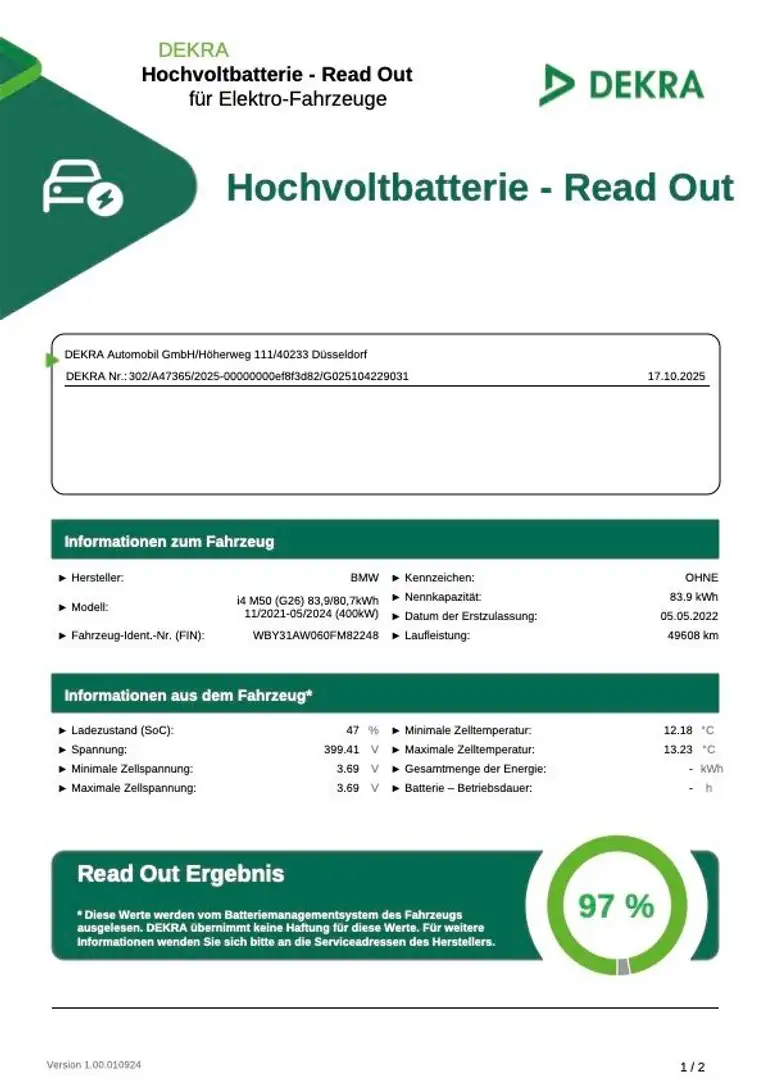 BMW i4 M50 Leder Memory Ambiente Widescreen Carbon Gris - 2