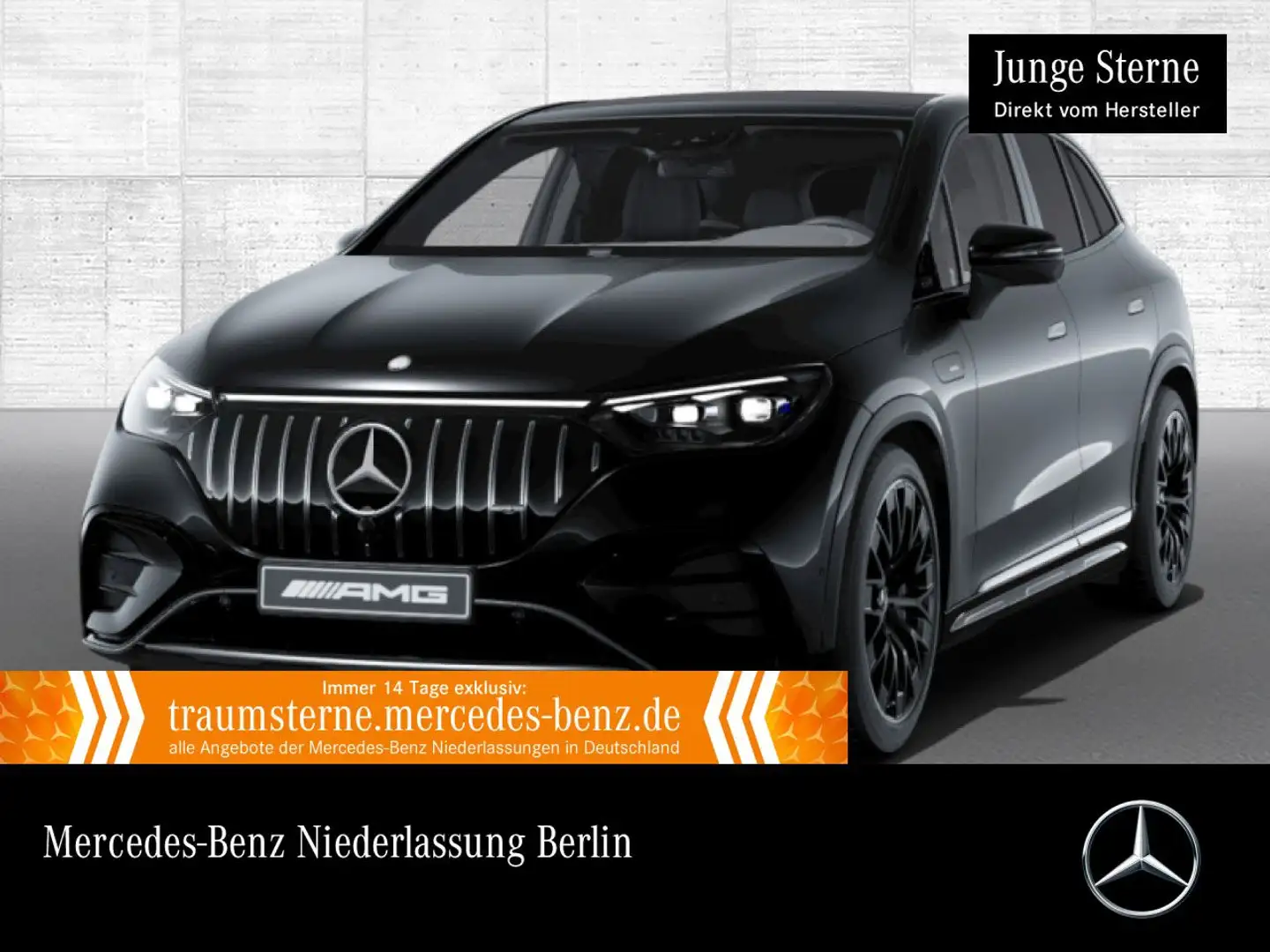 Mercedes-Benz EQE 43 4M NIGHT+PANO+360+BURMESTER+KEYLESS Schwarz - 1