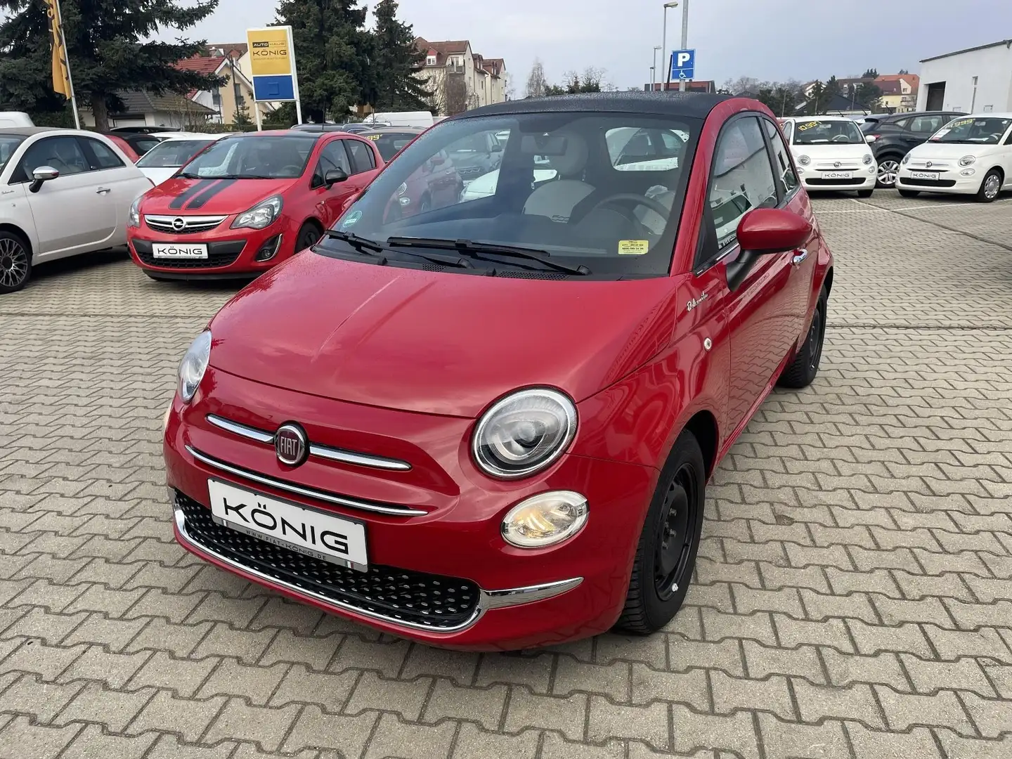 Fiat 500 Dolcevita Carplay*Klima*Leichtmetall Rot - 1