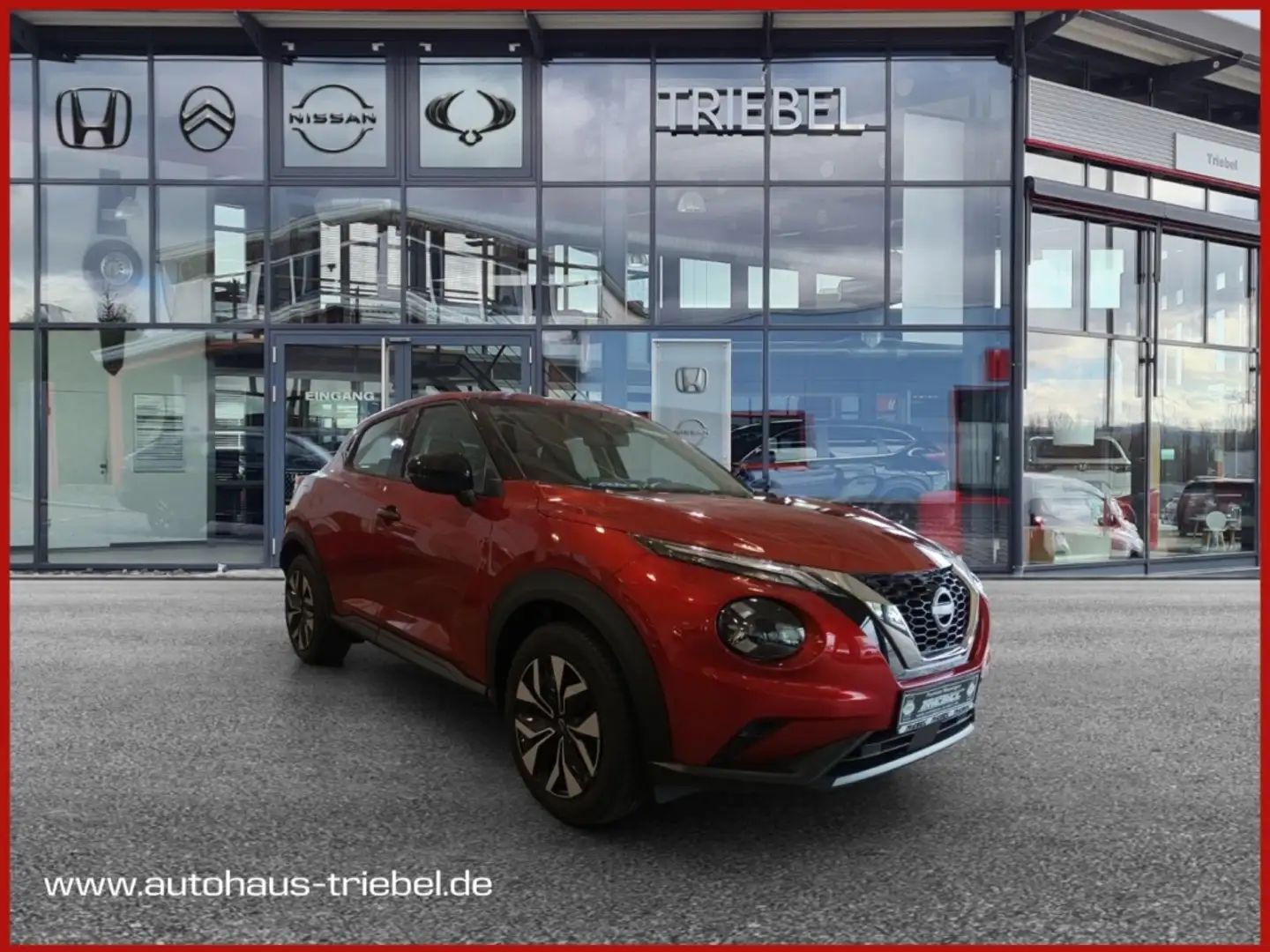 Nissan Juke Acenta EU6e 1.0 DIG-T 114 PS 6MT  NAVI RÜCKFAHRKAM Rood - 1
