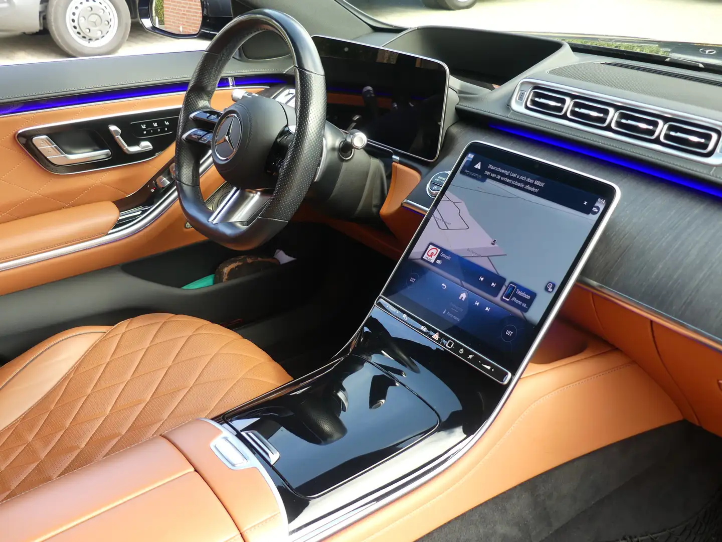 Mercedes-Benz S 400 400d 4MATIC Lang AMG Line Achterasbesturing/panora Grijs - 2