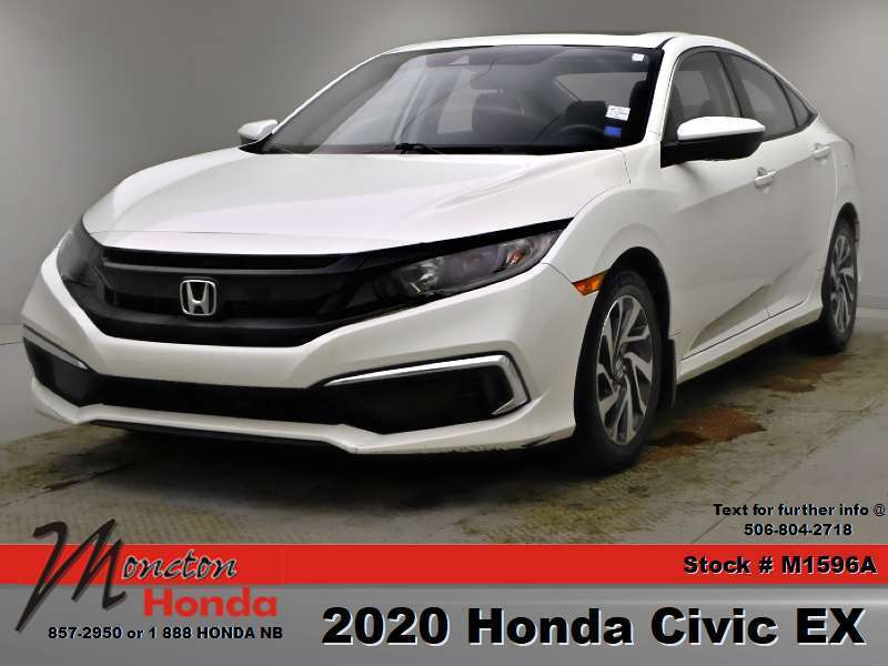 White 2020 Honda Civic Sedan Front-Wheel Drive Automatic
